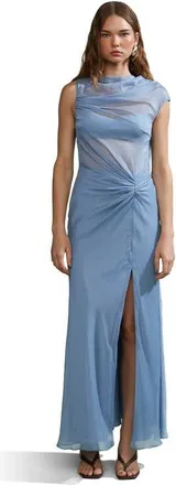 AMUR Amille Sheer Gown in Tropical Dusk at Nordstrom, Size 12