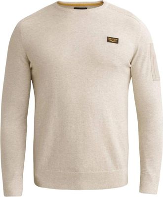 PME Legend American Classic Pullover - Heren - Truien - Beige - Maat: M Katoen