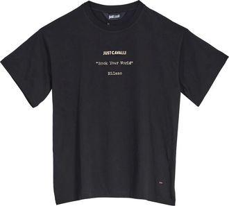 Just Cavalli Hombre, Camisetas, Negro, Talla: XL