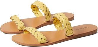 Indigo Rd. Womens Indigo Rd. Plum Sandals Yellow Open Toe Slip On Flat JOBB495