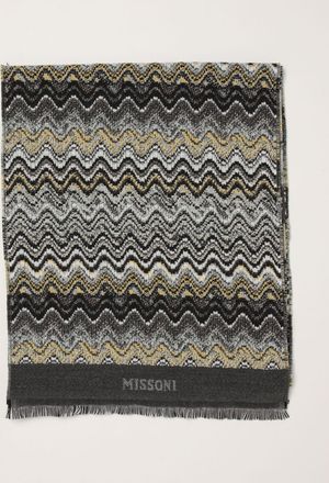 Missoni Multicolour Abstract Pattern Pure Virgin Wool Scarf