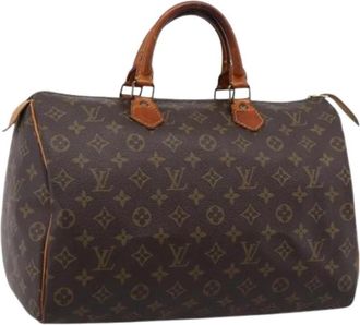 Louis Vuitton Pre-owned Speedy 35 Handtas - Dames - Vintage Handtas - Bruin - ONE Size - Vintage