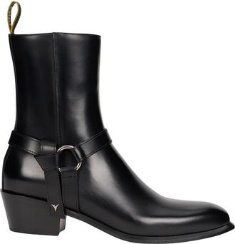 Fendi Puntlaars met gesp - Dames - Enkellaarsjes - Zwart - 38 EU - Leer - Schoenen