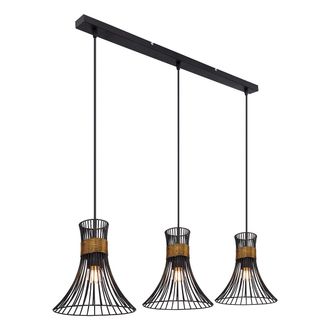 Globo Lighting L&aacute;mpara Colgante - Purra - Negro - Metal - Gran L&aacute;mpara - Globo