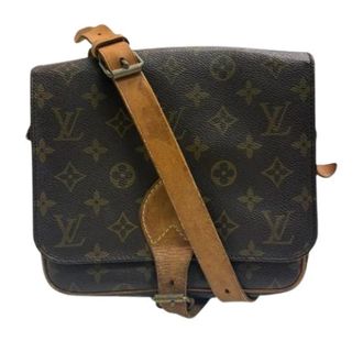 Louis Vuitton Pre-owned Cross Body Bags, female, Brown, Size: ONE SIZE Pre-owned Monogram Cartouchiere PVC Shoulder Bag