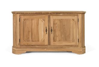 Giner&Colomer Aparador dos puertas y dos baldas interiores en madera de teca 150 cm