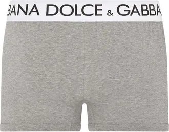 Dolce & Gabbana Cotton-Elastane Blend Boxer - Gray