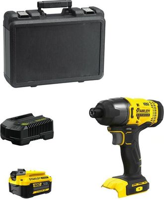 Stanley Atornillador De Impacto Fatmax Sfmcf800m1k (1 X 4,0 Ah + Cargador + Malet&iacute;n)