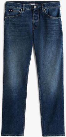 Tommy Hilfiger Mens Distressed Straight Jean - Blue - 32W x 30L