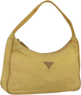 Prada Pre-owned Shoulder Bags, female, Yellow, Size: ONE SIZE Pre-owned Pouch