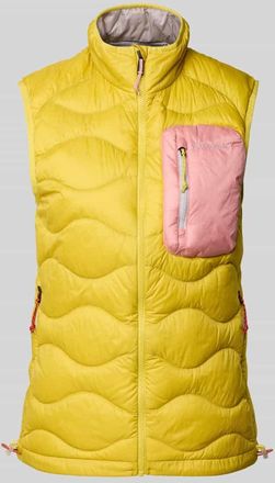 Peak Performance Daunenweste mit Stehkragen in GELB, Gr&ouml;&szlig;e XS