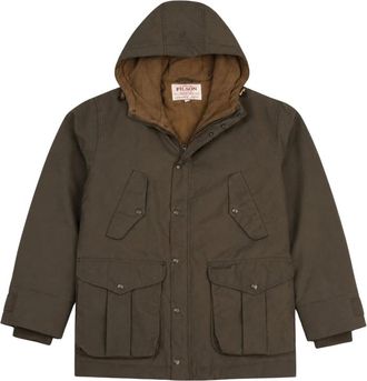 Filson Parka da Montagna Cerata - - Coats - Uomo - Verde - XL