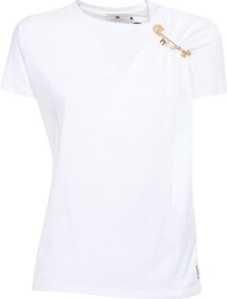 Elisabetta Franchi T-Shirt mit Spilla
