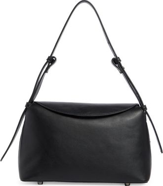 BCBGeneration Overlap Flap Shoulder Bag in Black at Nordstrom Rack