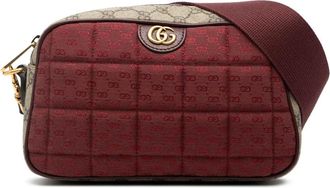 Gucci Pre-owned Cross Body Bags, female, Red, Size: ONE SIZE Pre-owned Textured Pattern Shoulder Bag