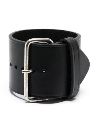 Fabiana Filippi buckled leather bracelet - Black