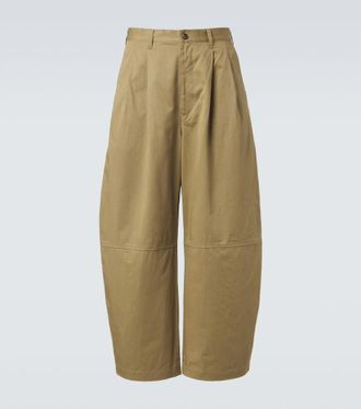 Comme Des Gar&ccedil;ons Comme des Gar&ccedil;ons Homme Cotton and linen barrel-leg chinos