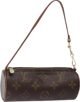 Louis Vuitton Papillon Pochette Monogram Canvas Brown Canvas Bag (Pre-Owned)
