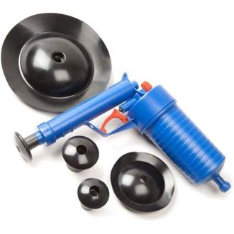 OEM Bomba De Desag&uuml;e De Alta Presi&oacute;n Con Pistola Y 4 Boquillas Para Bombear Agua Fuera De Inodoros, Ba&ntilde;eras Y Lavabos, Potente Herramienta De Limpieza - C