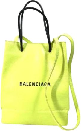Balenciaga Pre-owned Leather balenciaga-bags - Dames - Vintage Shopper - Geel - ONE Size - Leer - Vintage