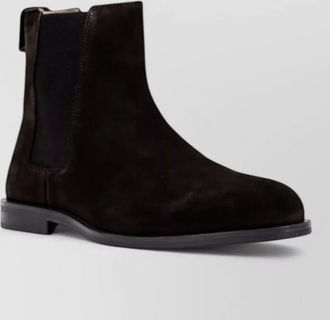 Calvin Klein suede leather chelsea boots