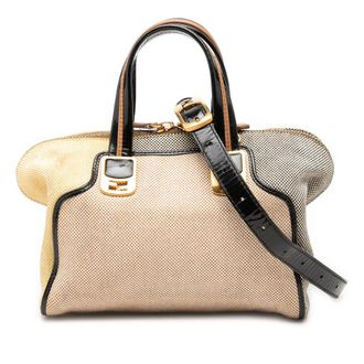 Fendi Pre-owned Fendi Mini Canvas Colorblock Chameleon Satchel Unisex SP6WWHFPLAJC3SUS