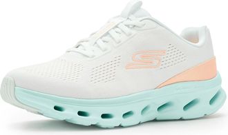 Skechers Womens Go Walk Glide Step 2.0 Vanessa, White/Mint, 10.5