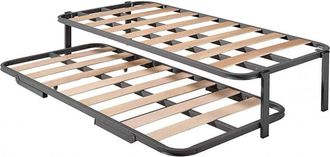 HOGAR 24 Hogar24 - Cama Nido con 2 somieres estructura reforzada doble barra superior + patas. Varias medidas 80X190