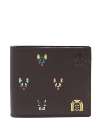 Loewe x Louis Wain portemonnee met stripprint - Bruin