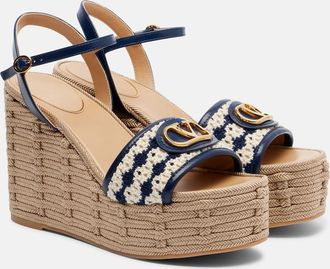 Valentino Garavani VLogo leather espadrilles