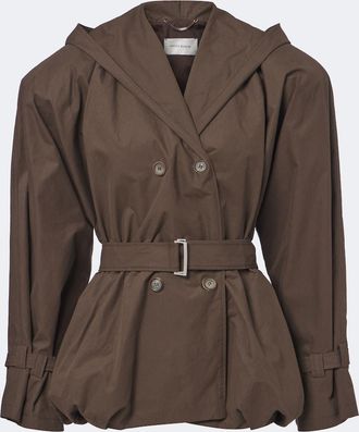 Magda Butrym Belted hooded cotton jacket