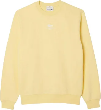Lacoste Unisex fleece-sweatshirt met logo voor volwassenen (Geel)