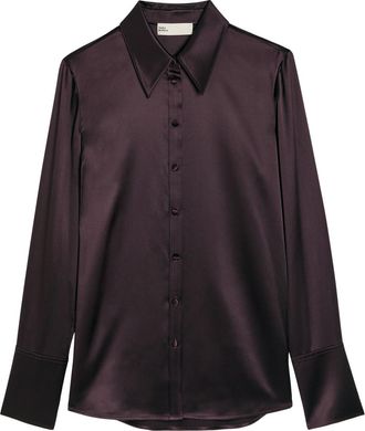 Tory Burch Silk Shirt - Dark Red - 12 (UK16 / XL)