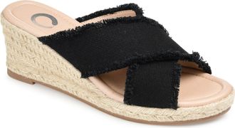 Journee Collection Women & apos;s Shanni Espadrille Wedge Sandals
