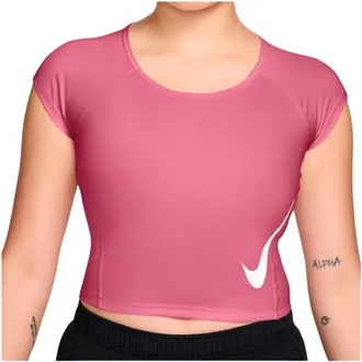 Nike Swoosh Run Dri-FIT S/S Running Top Laufshirt f&uuml;r Damen | rosa