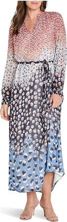 Nic+Zoe Blue Dahlia Dress Womens Dress Blue : 2XL, Chiffon/Polyester