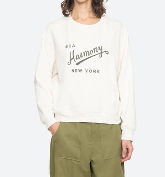 Sea New York Claira Graphic Sweatshirt In White