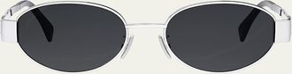 Celine Triomphe Oval Metal Sunglasses