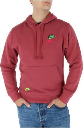 Nike Roze Print Pullover Hoodie - Heren - Sportshirts - Roze - XS - Katoen - Fitness