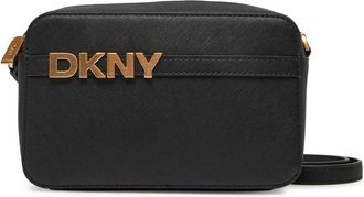 DKNY Avril Crossbody Tas - Dames - Schoudertassen - Zwart - ONE Size - Leer - Tassen