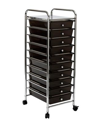 Seville Classics 10-Drawer Organizer Cart