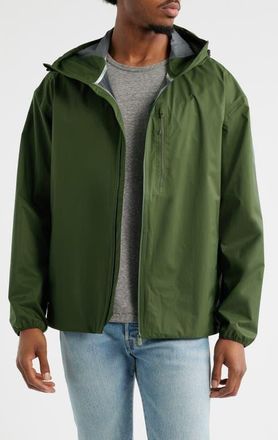 Save The Duck Zafir Hooded Water Resistant Jacket in Leaf Green at Nordstrom, Size Medium