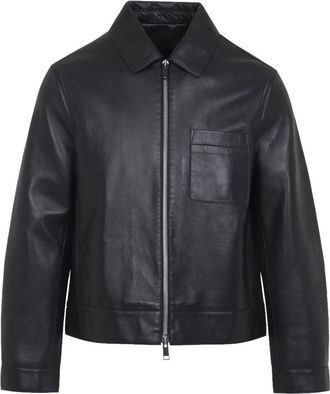Yves Salomon Black Solid Jacket