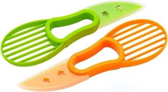 OEM Taglia Avocado, 2 Pezzi Strumento Multifunzionale Per Tagliare LAvocado Coltello Per Avocado Strumento 3 In 1 Per Tagliare LAvocado Per Grattugiare E 