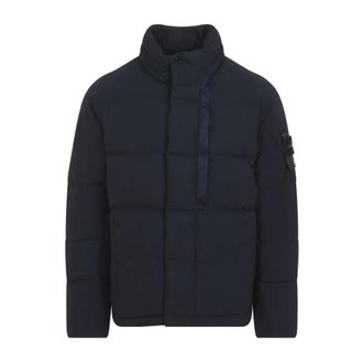 Stone Island Jassen, Heren, Blauw, XL, Donsjack