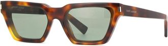 Saint Laurent Ladies Brown Cat Eye Sunglasses SL633CALISTA 003