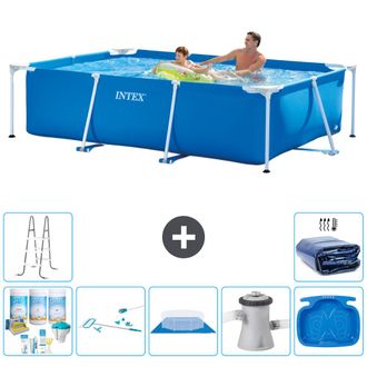 Intex Piscina Con Estructura Rectangular - 260x160x65 Cm - 7-piezas S20040