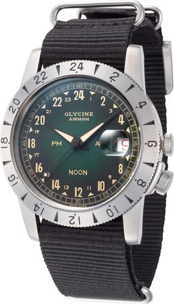 Glycine Airman Vintage Noon Purist Mens Watch