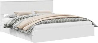 vidaXL Cama Con Almacenamiento 200 X 200 Cm Madera De Ingenier&iacute;a Vidaxl