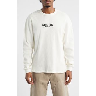 Dickies Waffle Logo Crewneck T-Shirt in Egret at Nordstrom, Size Large